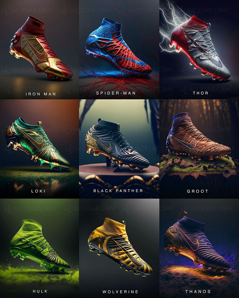 Compasión amante sueño Botas de fútbol Nike x Marvel (concepto)